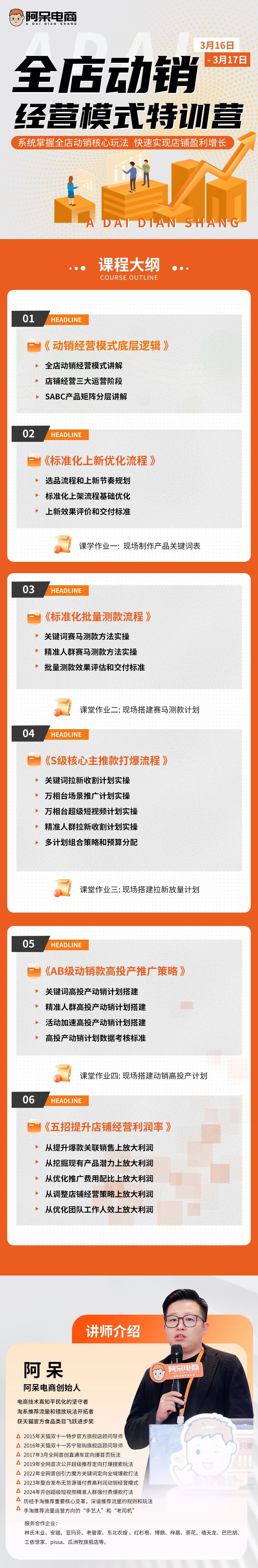 图片[1]-阿呆电商 2024年3月线下课 全店动销经营模式特训营【录音版】-一起筹课网