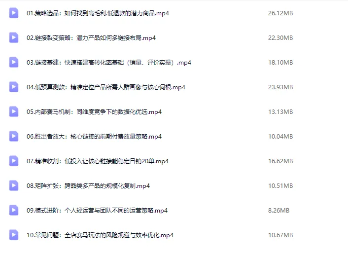 2025年06月13日更新-(白凤电商学院)淘系运营21天速成班