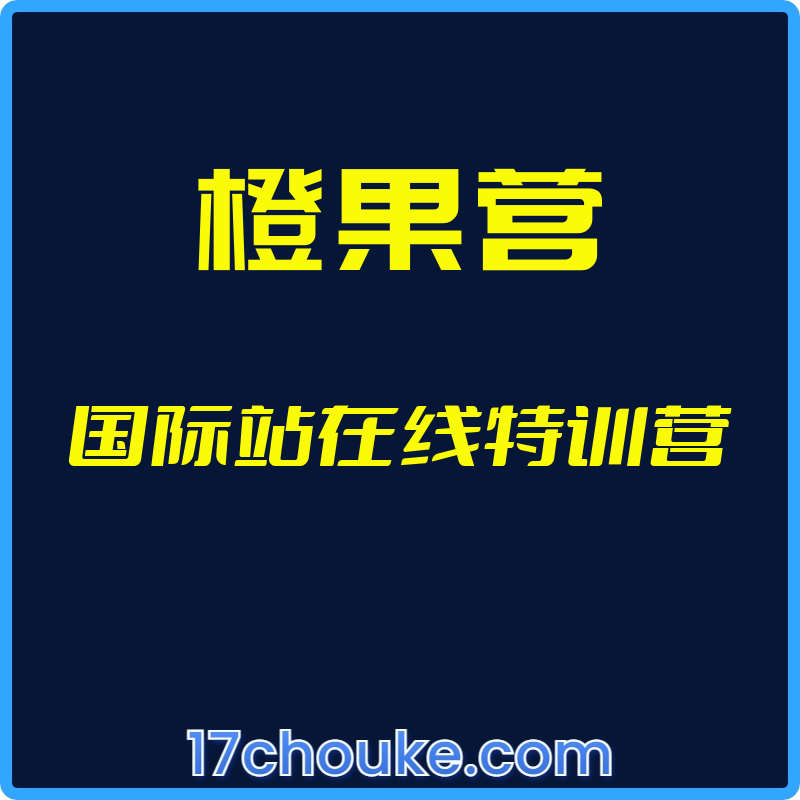 （橙果营）国际站在线特训营【视频：9节】-一起筹课网