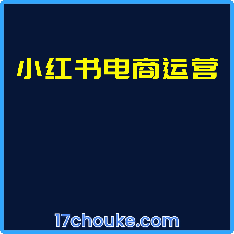 25年01月12日-小红书电商运营【视频：97节】-一起筹课网
