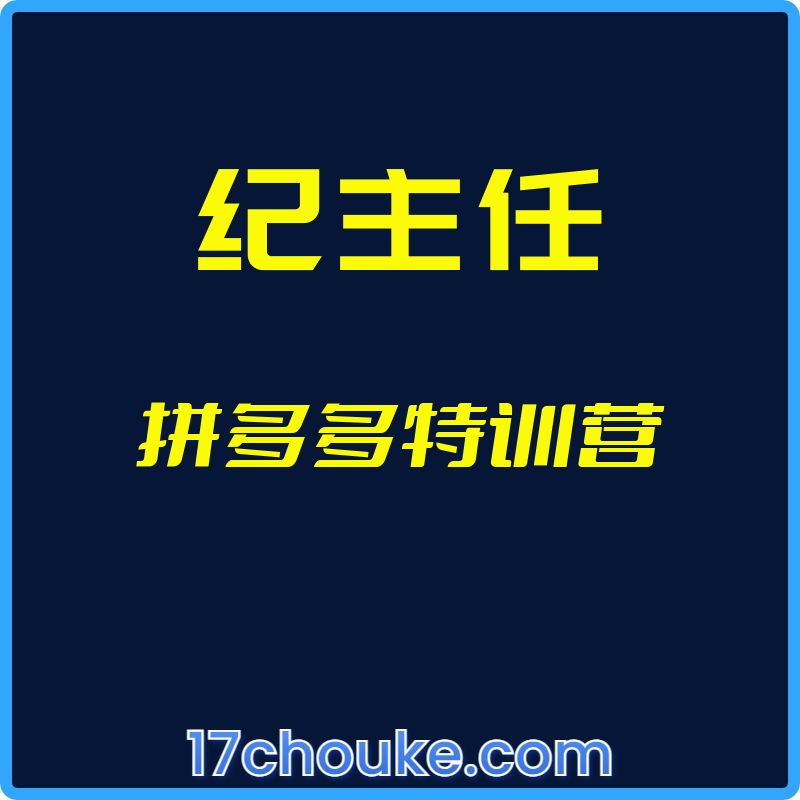 25年02月25日-（纪主任）拼多多特训营【视频：92节】【文件：2个】-一起筹课网