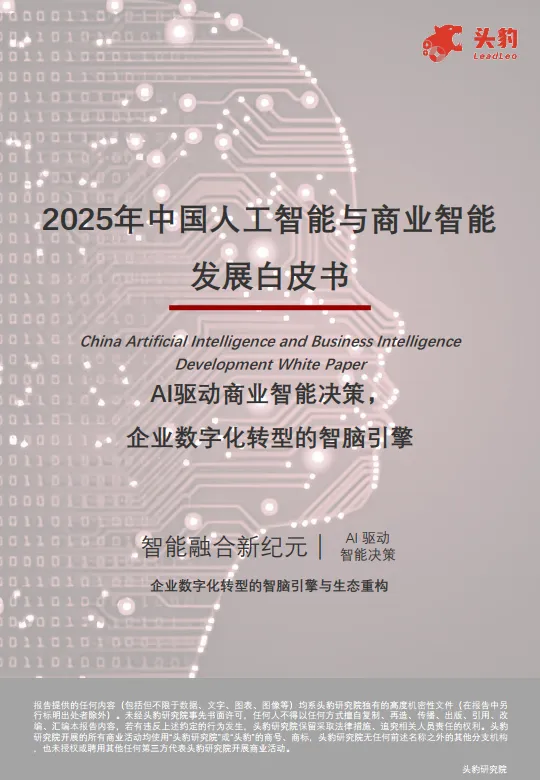 2025年中国人工智能与商业智能发展白皮书：AI驱动商业智能决策，企业数字化转型的智脑引擎-头豹.pdf-一起筹课网