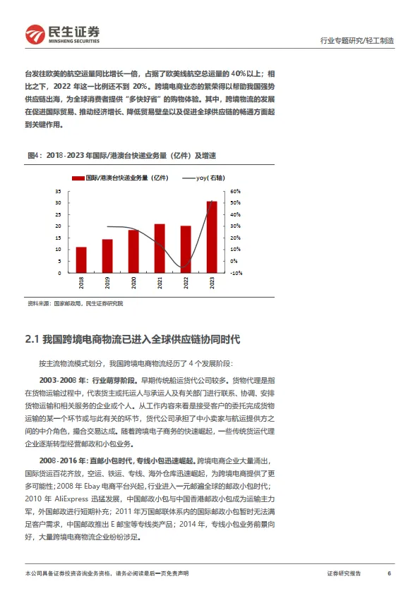 图片[6]-跨境电商物流专题报告：跨境仓储，大件品出海的“卖水人”-民生证券.pdf-一起筹课网