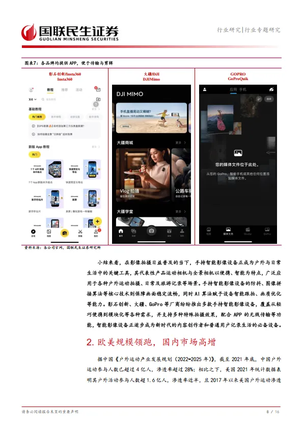 家用电器行业手持智能影像设备专题：小巧聪颖记录瞬间开启影像新蓝海-国联民生.pdf