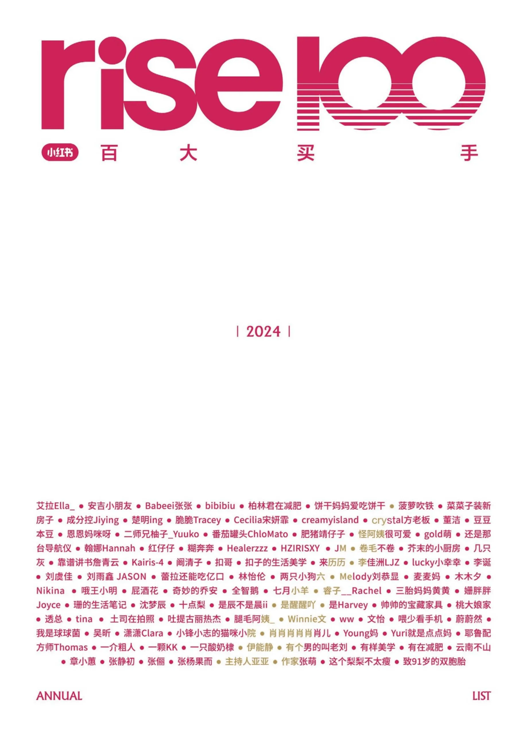 小红书2024年rise100年度榜单买手版.pdf-一起筹课网