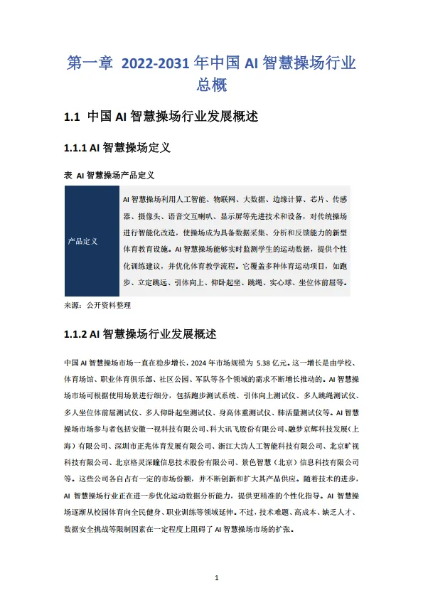 中国AI智慧操场行业研究报告.pdf