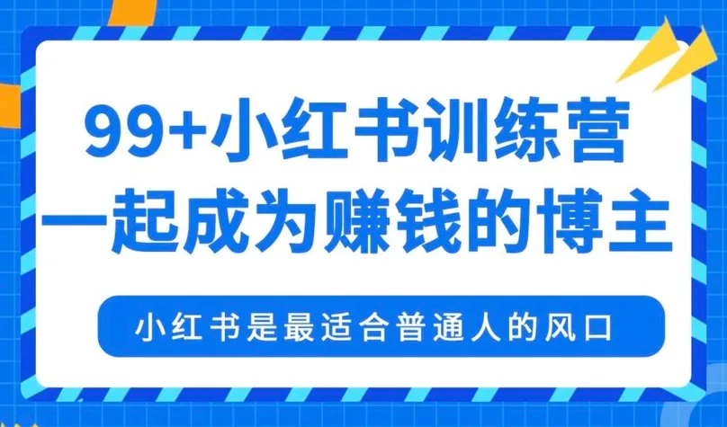99+小红书训练营『价值1299元』【视频:18节】