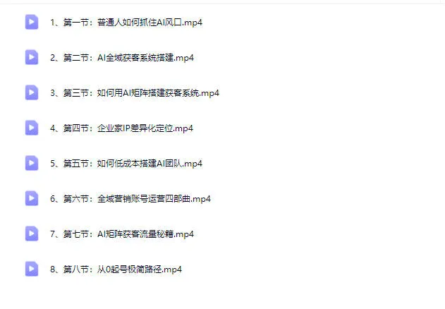 图片[2]-AI全域获客实训营【视频：8节】-一起筹课网