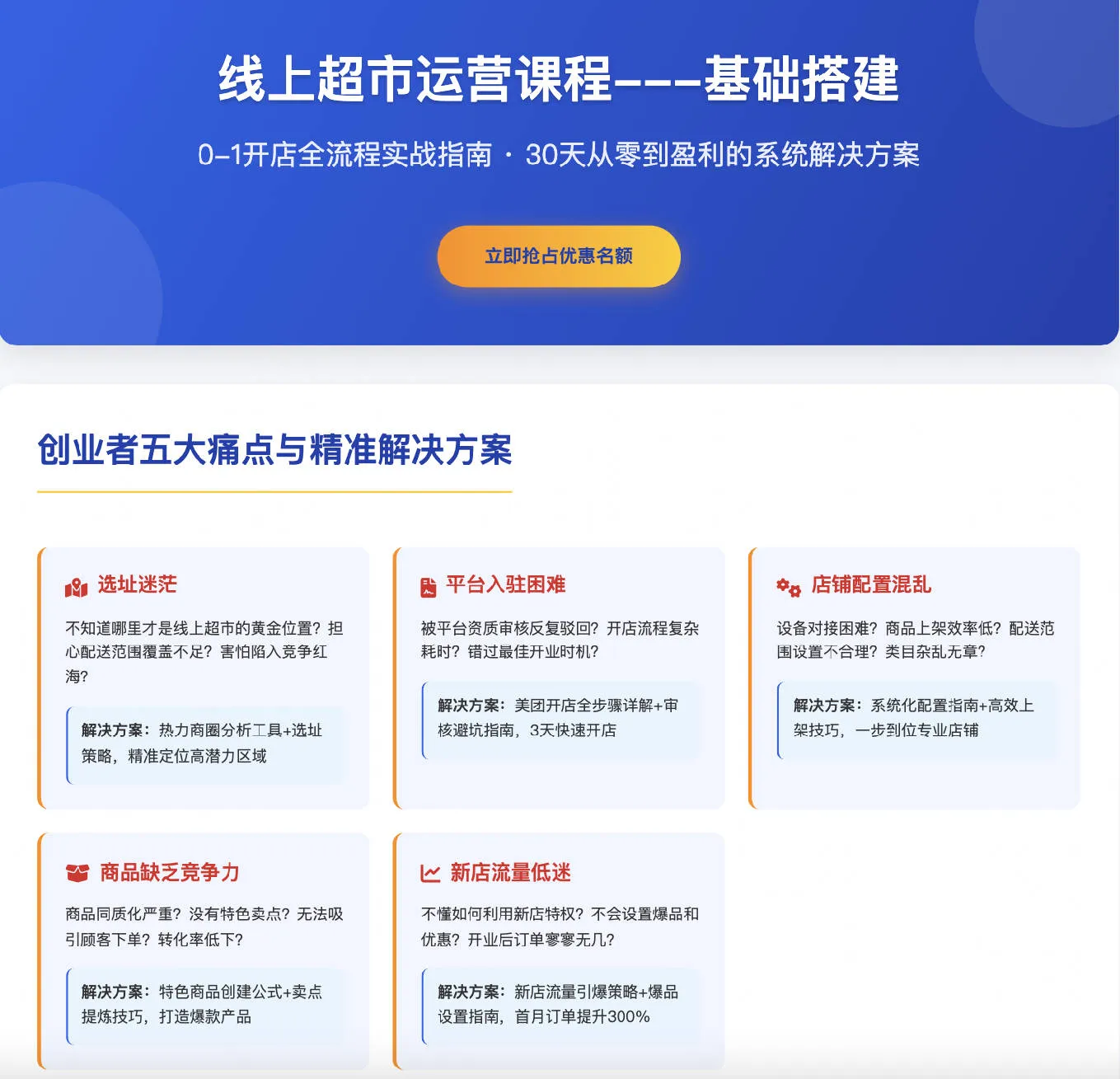 图片[2]-线上超市运营课程-基础搭建【视频：8节】【文件：3个】-一起筹课网