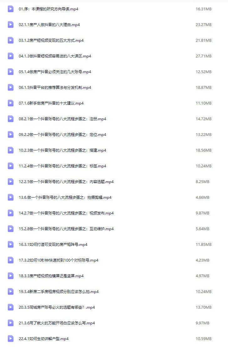 图片[2]-零基础玩赚房产抖音号『价值699元』【视频：28节】-一起筹课网