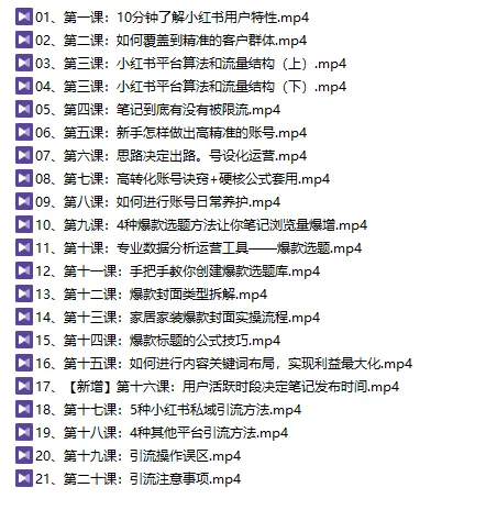 小红书家居家装赛道,高转化IP变现课程『价值1280元』【视频:21节】