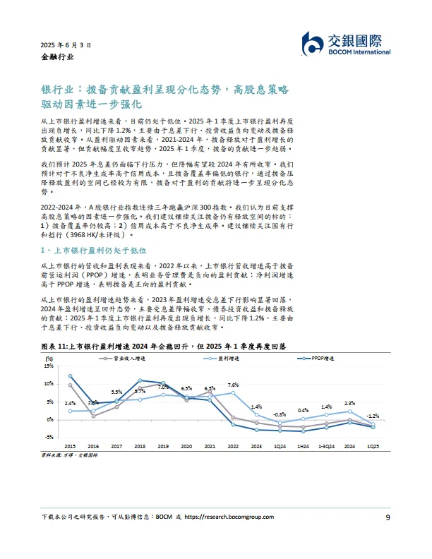 金融行业2025下半年展望：把握高股息主线，守正出奇-交银国际证券.pdf