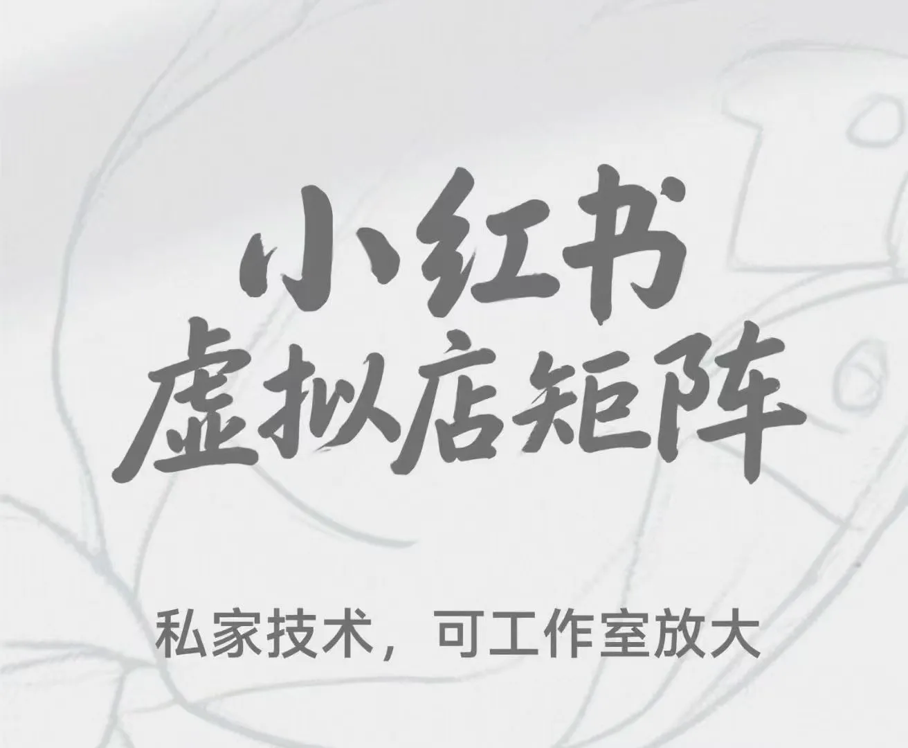 【狂峰会】小红书虚拟店矩阵玩法【视频：56节】-一起筹课网