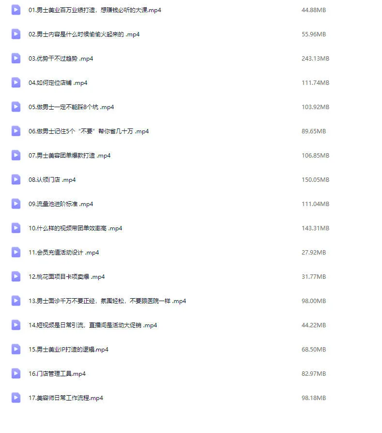 图片[2]-米老师·2025男士美业百万业绩打造【视频：17节】-一起筹课网