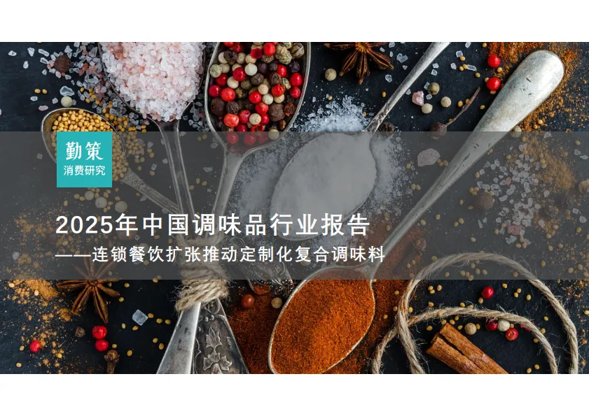 2025年中国调味品行业报告-勤策消费研究.pdf-一起筹课网