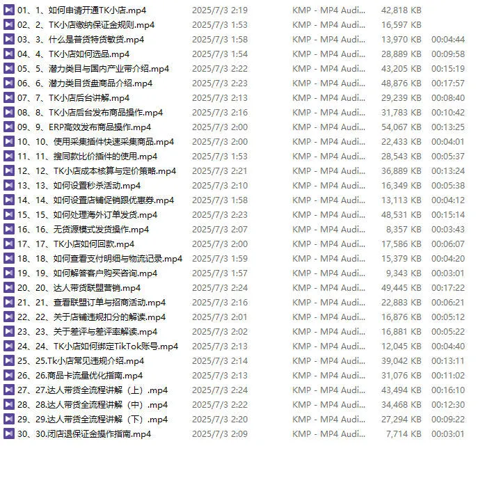 图片[2]-TikTok小店运营出单课，从开店选品、运营出单、发货回款，进行全流程讲解【视频：30节】-一起筹课网