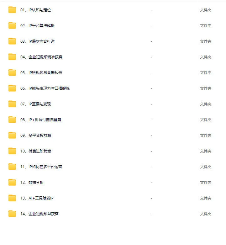 天诺老吴-2025百万人设IP课【视频:106节】