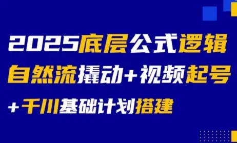 大明老师·底层公式逻辑自然流+千川搭建【视频:21节】