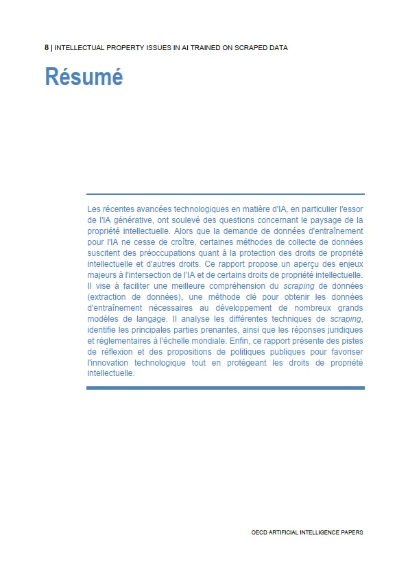 2025年人工智能研究报告-爬取训练数据训练人工智能的知识产权问题（英文原文）-OECD_8.png