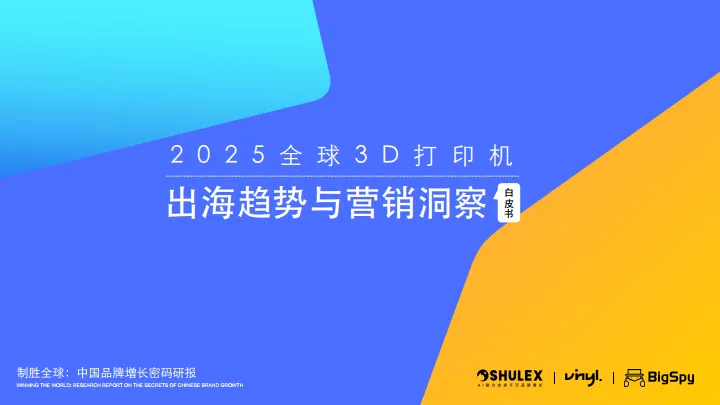 2025年3D打印机出海趋势与营销洞察白皮书-Vinyl乙烯众筹.pdf-一起筹课网