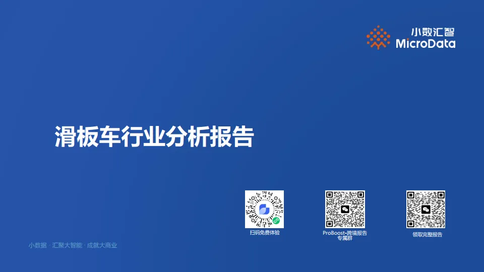 滑板车行业ProBoost分析报告-小数汇智.pdf-一起筹课网