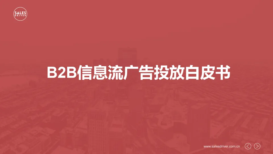 2025年B2B信息流广告投放白皮书-SalesDriver.pdf-一起筹课网