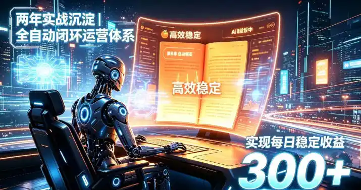 两年实战沉淀｜全自动闭环运营体系，实现每日稳定收益300+【揭秘】-一起筹课网
