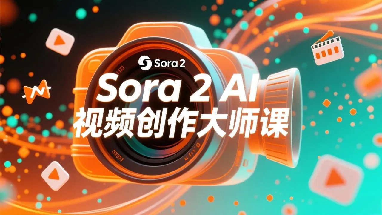 如何利用Sora 2创建流行AI人工智能视频大师班教程:掌握创作全流程,产出百万播放内容-一起筹课网