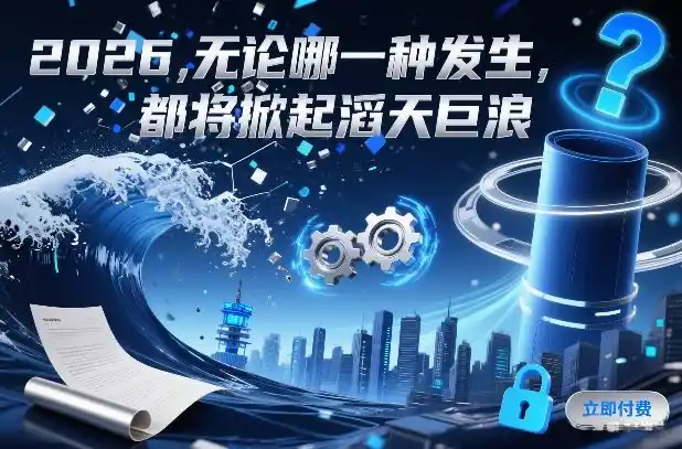 付费文章：2026，无论哪一种发生，都将掀起滔天巨浪-一起筹课网
