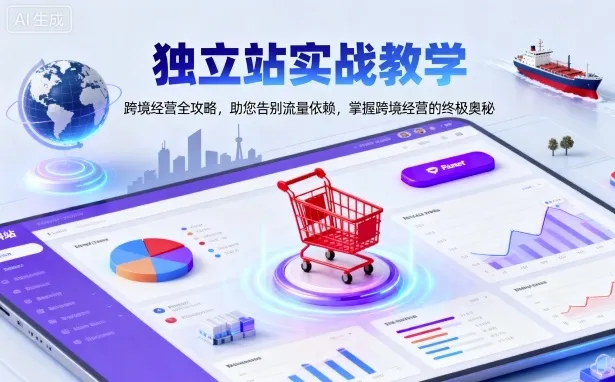 独立站实战教学,跨境经营全攻略,助您告别流量依赖,掌握跨境经营的终极奥