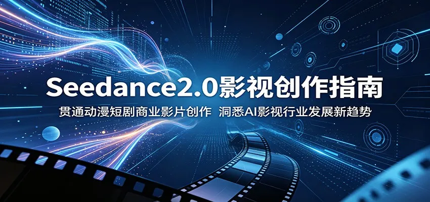 Seedance2.0影视创作指南:贯通动漫短剧商业影片创作,洞悉AI影视行业发展新趋势-一起筹课网
