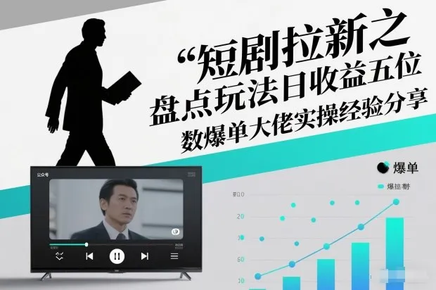 短剧拉新之盘点玩法日收益五位数爆单大佬实操经验分享-一起筹课网