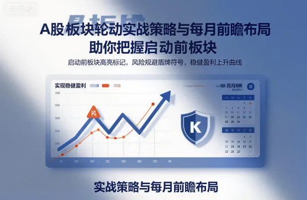 A股板块轮动实战策略与每月前瞻布局，助你把握启动前板块，规避风险，实现稳健盈利-一起筹课网