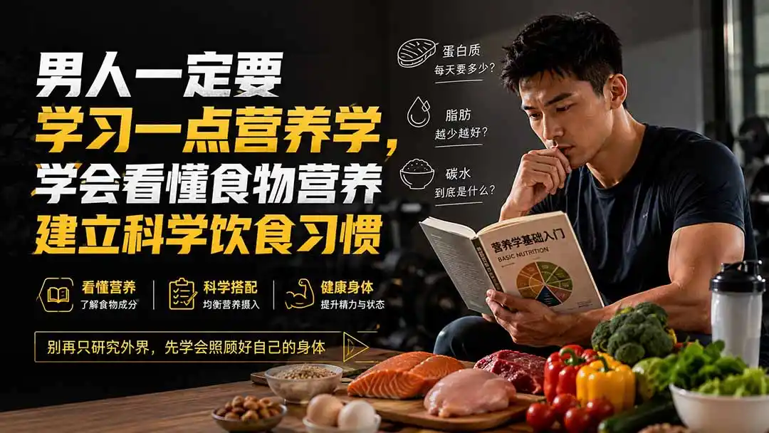 付费文章：男人一定要学习一点营养学，学会看懂食物营养建立科学饮食习惯-一起筹课网