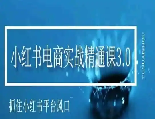 小红书电商实战精通课3.0，抓住小红书平台的风口，不错过有一个赚钱的机会-一起筹课网
