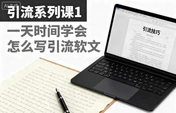 引流系列课1，一天时间学会怎么写引流软文-一起筹课网