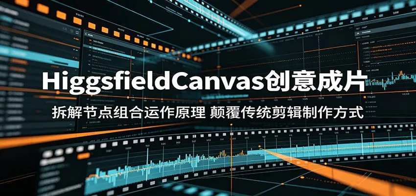 HiggsfieldCanvas创意成片:拆解节点组合运作原理,颠覆传统剪辑制作方式-一起筹课网