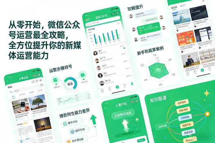 从零开始,微信公众号运营最全攻略,全方位提升你的新媒体运营能力-一起筹课网