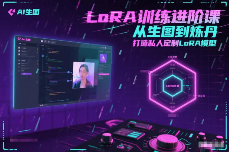 LoRA训练进阶课，从生图到炼丹，打造私人定制LoRA模型-一起筹课网