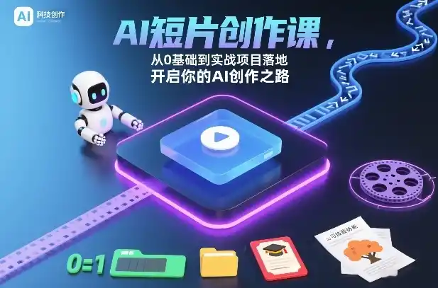 AI短片创作课，从0基础到实战项目落地，开启你的AI创作之路-一起筹课网