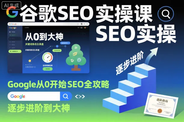 谷歌SEO实操课,Google从0开始SEO全攻略,逐步进阶到大神-一起筹课网