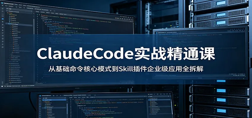 ClaudeCode实战精通课:从基础命令核心模式到Skill插件企业级应用全拆解-一起筹课网