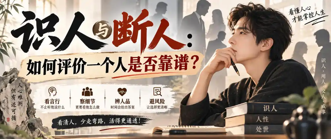 付费文章：识人与断人：如何评价一个人是否靠谱？-一起筹课网