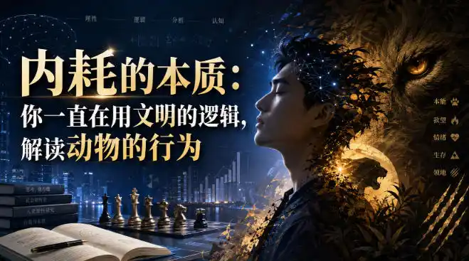 付费文章：内耗的本质：你一直在用文明的逻辑，解读动物的行为-一起筹课网