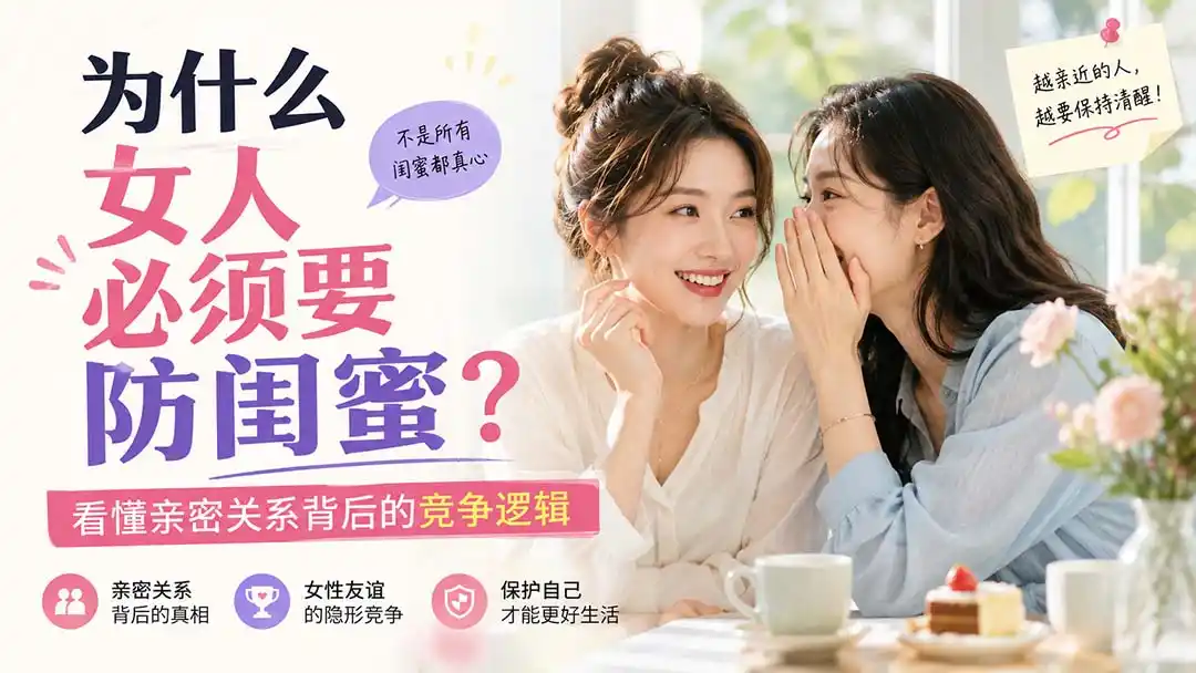 付费文章：为什么女人必须要防闺蜜？看懂亲密关系背后的竞争逻辑-一起筹课网