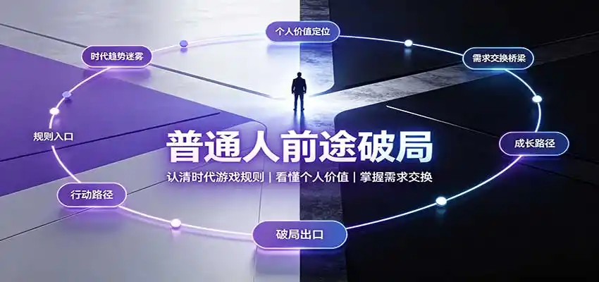 普通人前途破局：认清时代游戏规则，看懂个人价值，掌握需求交换-一起筹课网