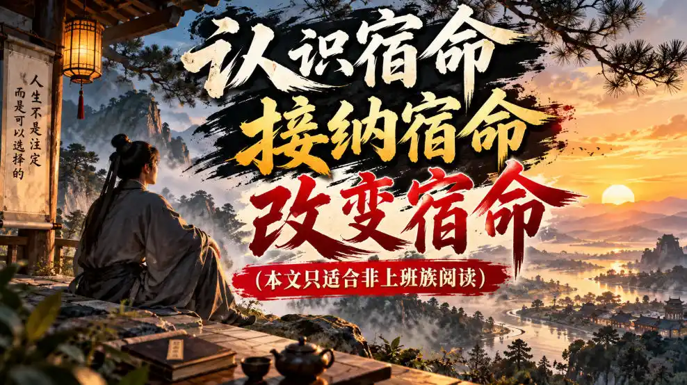 某公众号付费文章：认识宿命，接纳宿命，改变宿命(本文只适合非上班族阅读)-一起筹课网