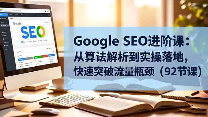 Google SEO进阶课:从算法解析到实操落地,快速突破流量瓶颈(92节课-一起筹课网