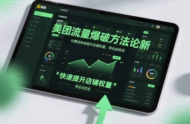 美团流量爆破方法论，付费流快速提升店铺权重，带动自然流-一起筹课网