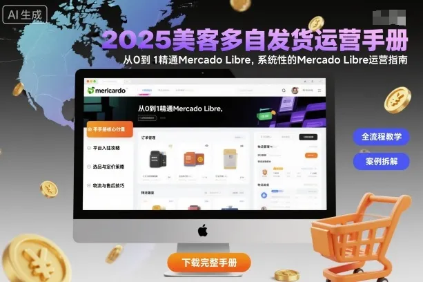2025美客多自发货运营手册：从0到1精通Mercado Libre，系统性的Mercado Libre运营指南-一起筹课网